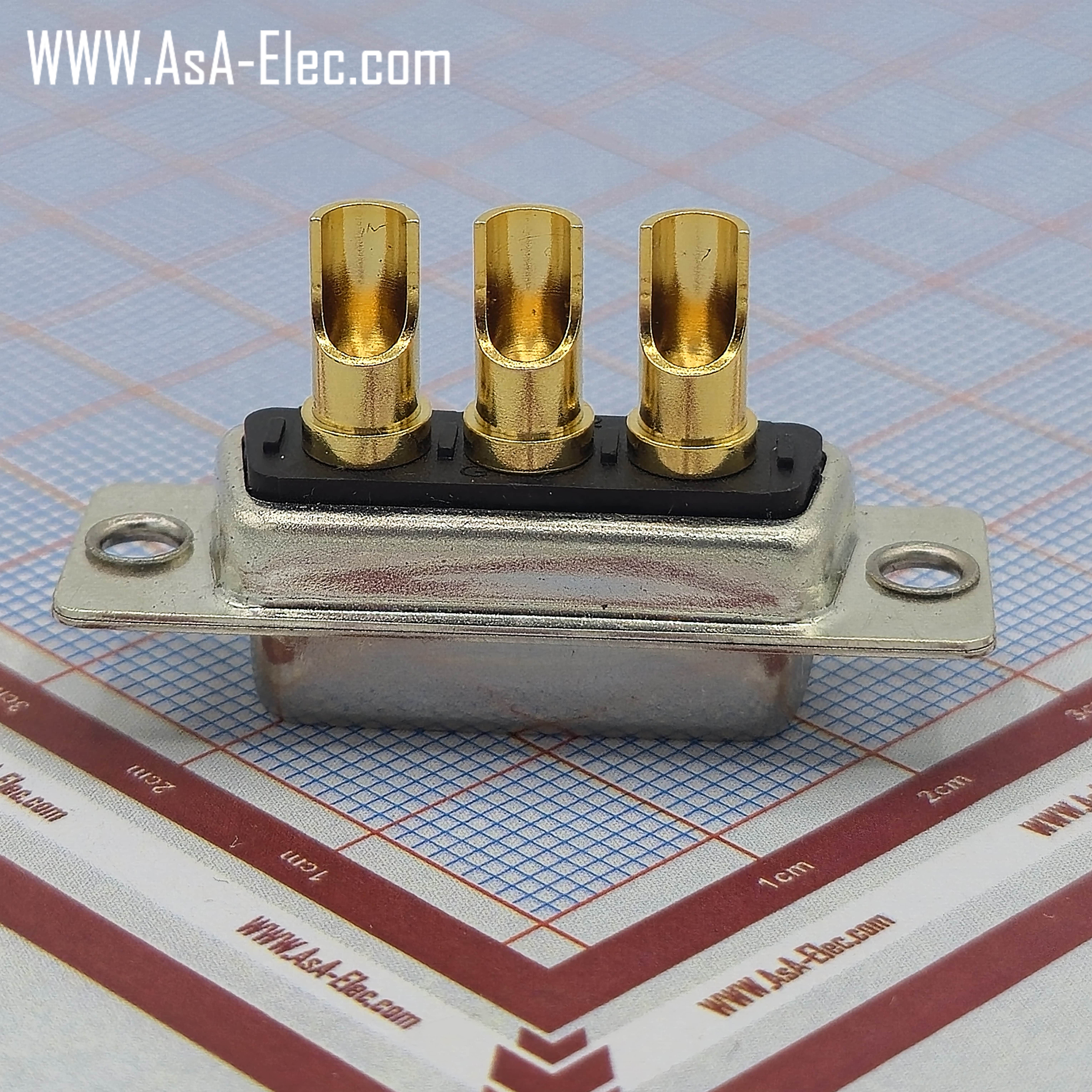 POWER D-SUB 3W3 SOLDER CUP-FEMALE